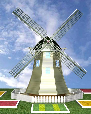 Landscape windmill - SGI-LW-08